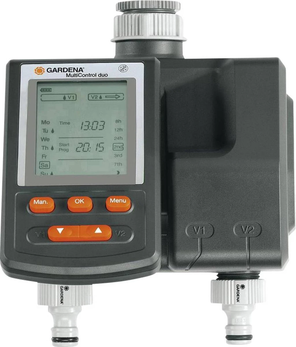 GARDENA Besproeiingsomputer MultiControl Duo - 3 Besproeiingen Per Dag - 1min Tot 3u 59min. 15 GARDENA Besproeiingsomputer MultiControl Duo - 3 Besproeiingen Per Dag - 1min Tot 3u 59min. - Afbeelding 15
