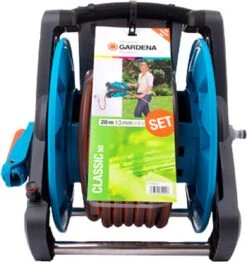Gardena Tuin Aanbiedingen Winkel 26 GARDENA - Classic 50 Complete Set - Slanghouder - Inc Slang 20m