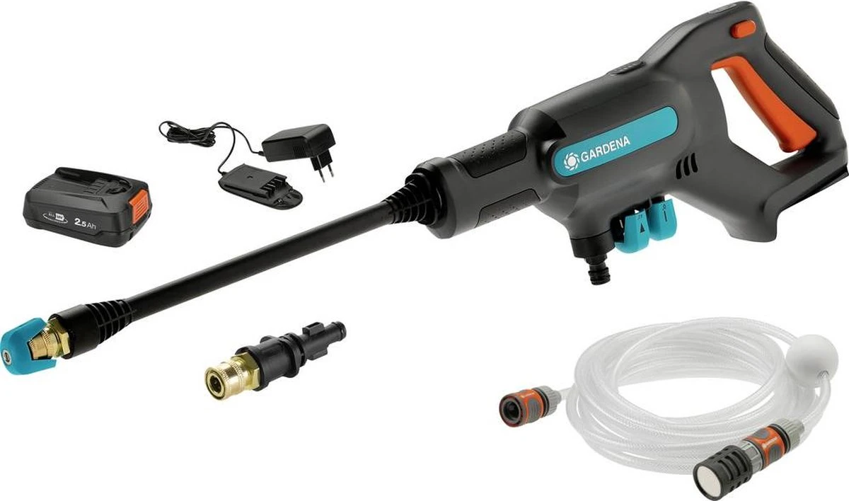 GARDENA - Accu Medium Drukreiniger - AquaClean - 24/18 V P4A - Kant-en-klare Set 12 GARDENA - Accu Medium Drukreiniger - AquaClean - 24/18 V P4A - Kant-en-klare Set - Afbeelding 12