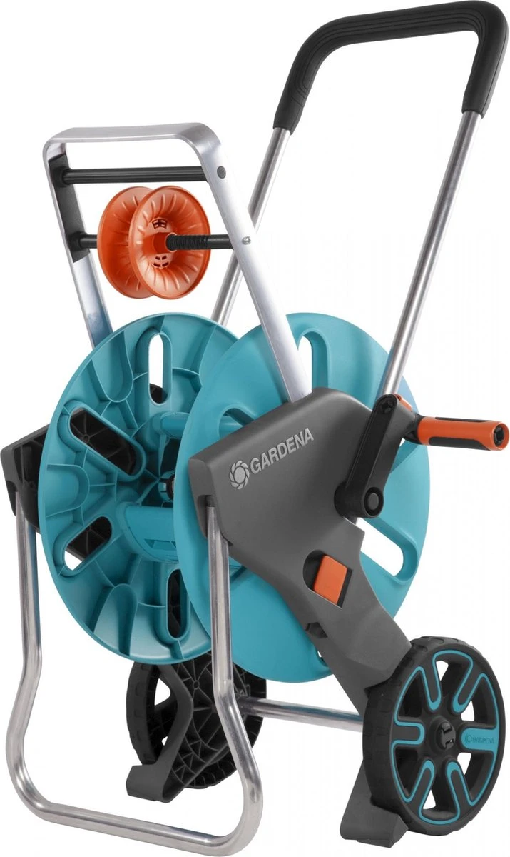 GARDENA - AquaRoll M CleverRoll Easy Slangenwagen - Maximaal 60 Meter - Inklapbare Zwengel 2 GARDENA - AquaRoll M CleverRoll Easy Slangenwagen - Maximaal 60 Meter - Inklapbare Zwengel - Afbeelding 2