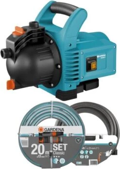GARDENA - Classic Besproeiingspomp 3000/4 Compleet - Waterpomp - Incl. 3.5 M Aanzuigslang En 20 M Slang -Gardena Tuin Aanbiedingen Winkel 853x1200