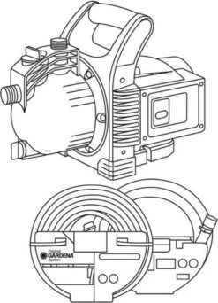 GARDENA - Classic Besproeiingspomp 3000/4 Compleet - Waterpomp - Incl. 3.5 M Aanzuigslang En 20 M Slang -Gardena Tuin Aanbiedingen Winkel 867x1200